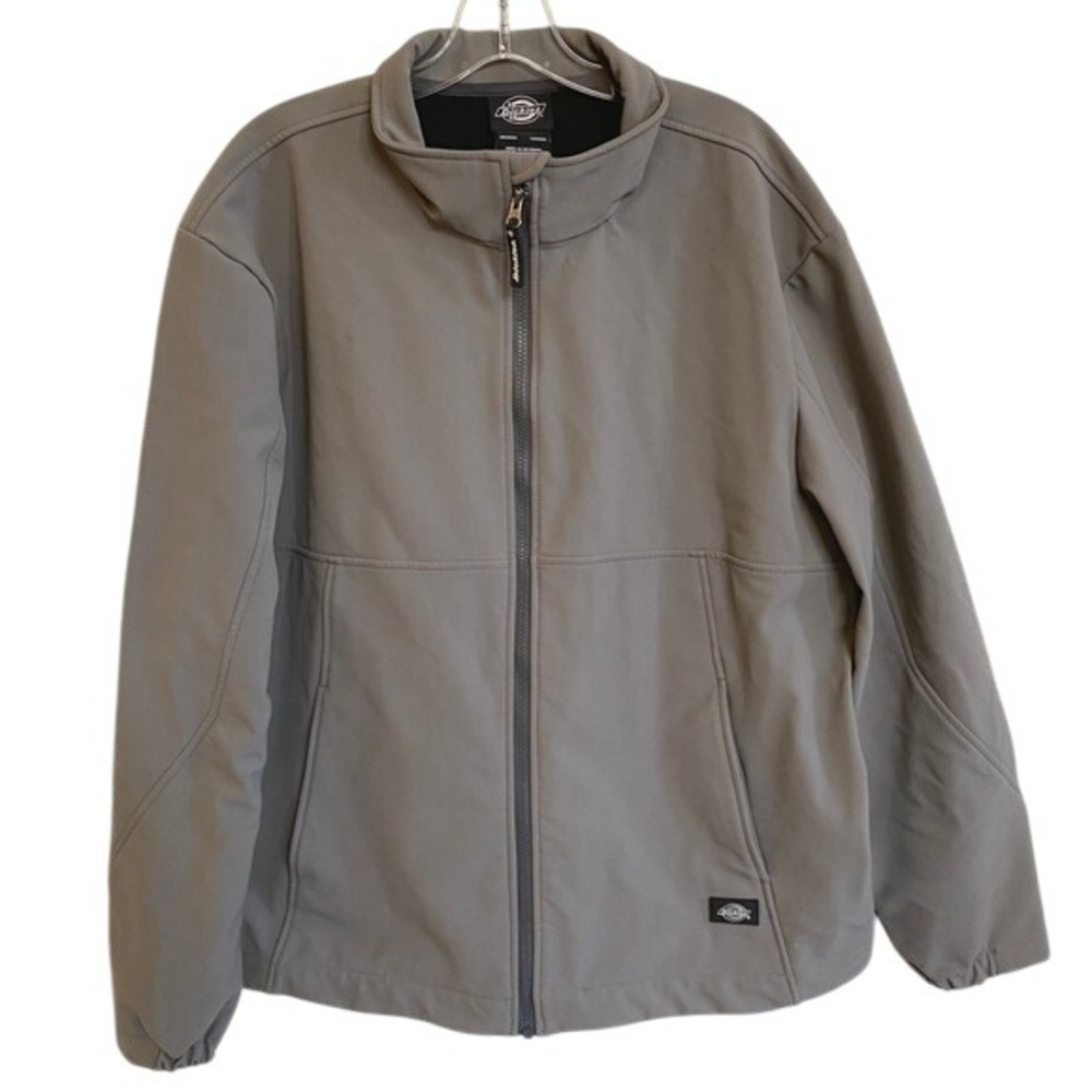 Dickies Ripstop XL Gray Softshell Jacket Full Zip Windbreaker Mens